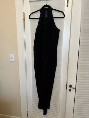julia jordan Black Halter Midi Dress